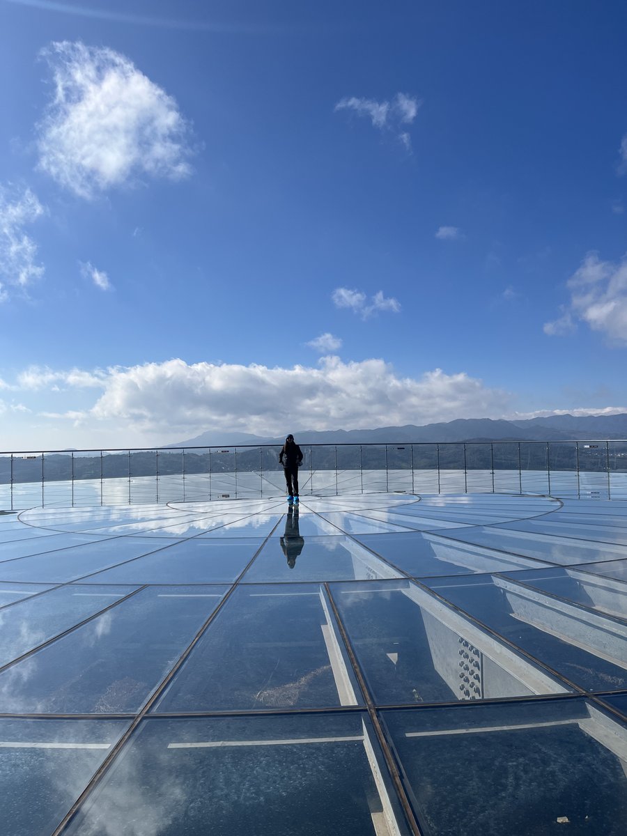 Glass observation deck in Yunnan, China